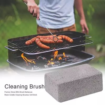 £4.35 • Buy Pumice Stone BBQ Brush Barbecue Mesh Griddle Cleaning Brick> Brushes Grill F4U3
